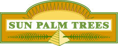 Logo for the Palm Tree source that created the website identyfing palm tree types, pictures and palm care advice